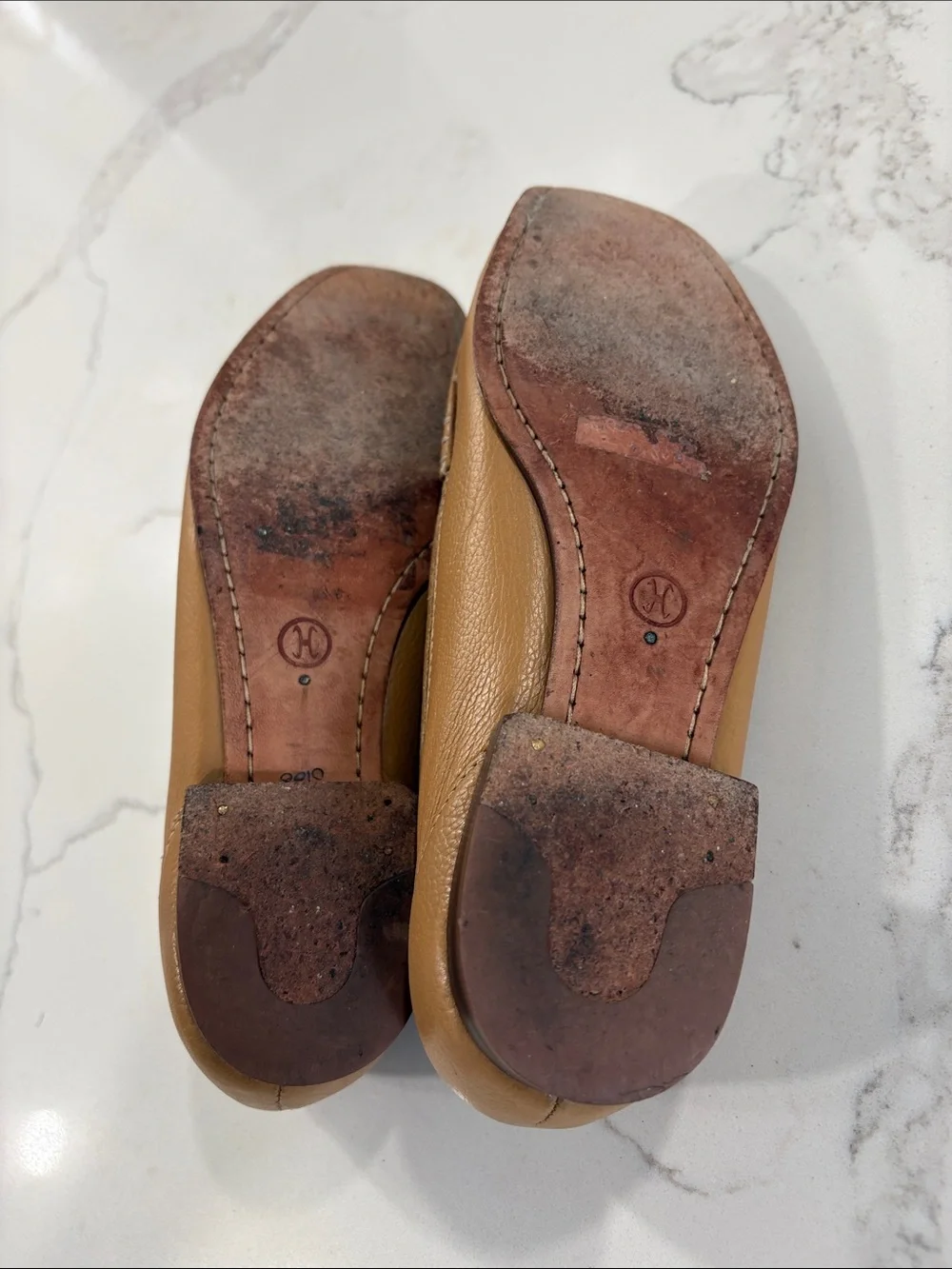 Cole Haan Tan Leather Moccasin Loafers Flats Size 7